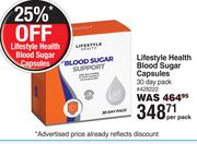 Lifestyle Health Blood Sugar Capsules 30 Day Pack-Per Pack