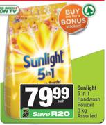 Sunlight 5 In 1 Handwash Powder Assorted-3Kg