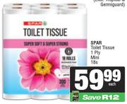 Spar Toilet Tissue (1 Ply Mini)-18's Pack