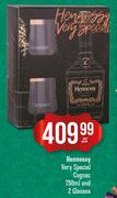 Hennessy Very Special Cognac-750ml Per Pack & 2 Glasses