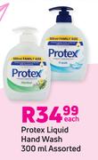 Protex Liquid Hand Wash Assorted-300ml Each