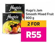 Hugo's Jam Smooth Mixed Fruit-For 2 x 900g