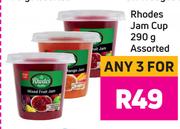 Rhodes Jam Cup Assorted-For Any 3 x 290g
