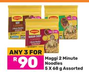 Maggi 2 Minute Noodles Assorted-For Any 3 x 5 x 68g