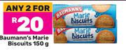 Baumann's Marie Biscuits-For Any 2 x 150g