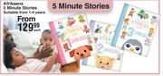 Afrikaans 5 Minute Stories-Each