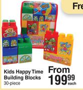Kids Happy Time Building Blocks (30 Piece)-Each