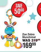 Playgro Zoe Zebra Munchimal