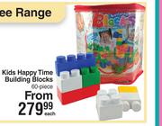 Kids Happy Time Building Blocks (60 Piece)-Each