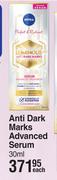 Nivea Perfect & Radiant Anti Dark Marks Advanced Serum-30ml Each