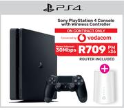 Sony PS4 Console With Wireless Controller-On Home Internet 30Mbps