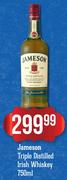 Jameson Triple Distilled Irish Whisky-750ml