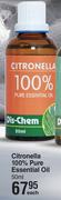 Dis-Chem Citronella 100% Pure Essential Oil-50ml Each