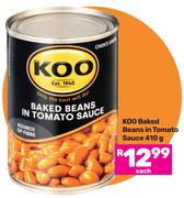 Koo Baked Beans In Tomato Sauce-410g Each