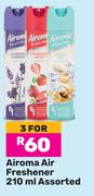 Airoma Air Freshener Assorted-For 3 x 210ml