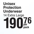 Clemes Unisex Protection Underwear (Extra Large)-14 Per Pack