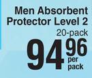 Tena Men Absorbent Protector Level 2-20 Per Pack