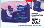 Clemes Feminine Protection Pads-15 Per Pack