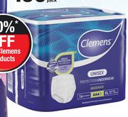 Clemes Unisex Protection Underwear (Extra Large)-14 Per Pack