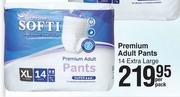 Softi Premium Adult Pants (Extra Large)-14 Per Pack