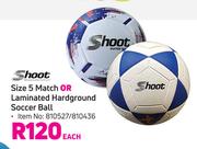 Shoot Size 5 Match Or Laminated Hardground Soccer Ball-Each