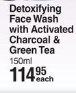 Himalaya Detoxifying Face Wash With Activated Charcoal & Green Tea-150ml Each