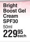 Neutrogena Bright Boost Gel Cream SPF30-50ml