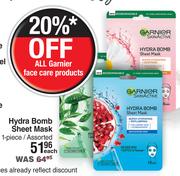 Garnier Hydra Bomb Sheet Mask (1 Piece) Assorted-Each