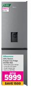 Hisense 305L Bottom Freezer Inox Fridge H415Bi-Wd