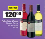 Robertson Winery Chapel Range (All Variants)-For 3 x 750ml