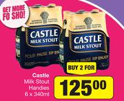 Castle Milk Stout Handies-For 2 x 6 x 340ml