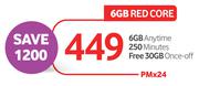 Vodacom Sim 6GB Red Core