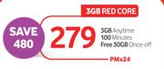 Vodacom Sim 3GB Red Core