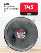 Aro Lazy Susan & Lids Large-2's Each
