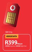 Vodacom Mobile Data (Sim Only) 400GB Data