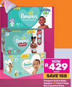 Pampers Active Baby Nappies Or Pants Mega Box Assorted Sizes-Each