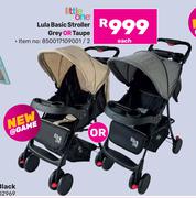 Little One Lula Basic Stroller Grey Or Taupe-Each