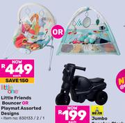 Little One Little Friends Bouncer Or Playmat Assorted Designs-Each