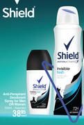 Shield Anti Perspirant Deodorant Spray For Men Or Women-150ml Each