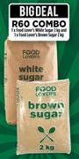 Food Lover's White Sugar 2Kg And Food Lover's Brown Sugar 2Kg Combo-Per Combo