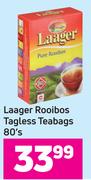 Laager Rooibos Tagless Teabags-80's Pack