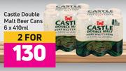 Castle Double Malt Beer Cans 6 x 410ml-For 2