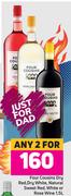 Four Cousins Dry Red, Dry White, Natural Sweet Red, White Or Rose Wine 1.5L-For Any 2