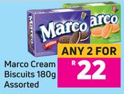 Marco Cream Biscuits 180g-For Any 2