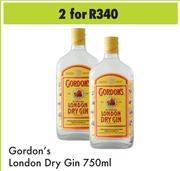 Gordon's London Dry Gin 750ml- For 2