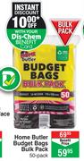 Home Butler Budget Bags Bulk Pack 50 Pack