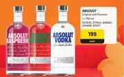 Absolut Original & Flavours-750ml Each