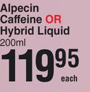Alpecin Caffeine Or Hybrid Liquid-200ml Each