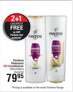 Pantene Shampoo Or Conditioner Assorted-400ml/360ml Each
