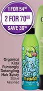 Organics Kids Funtangly Detangling Hair Spray Assorted-300ml